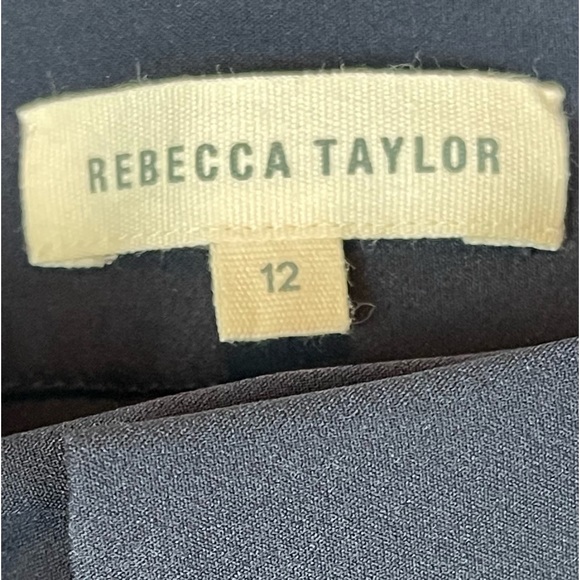 Rebecca Taylor Audra Tuxedo Side Stripe Pants Ankle Crop Navy Blue - Picture 8 of 11